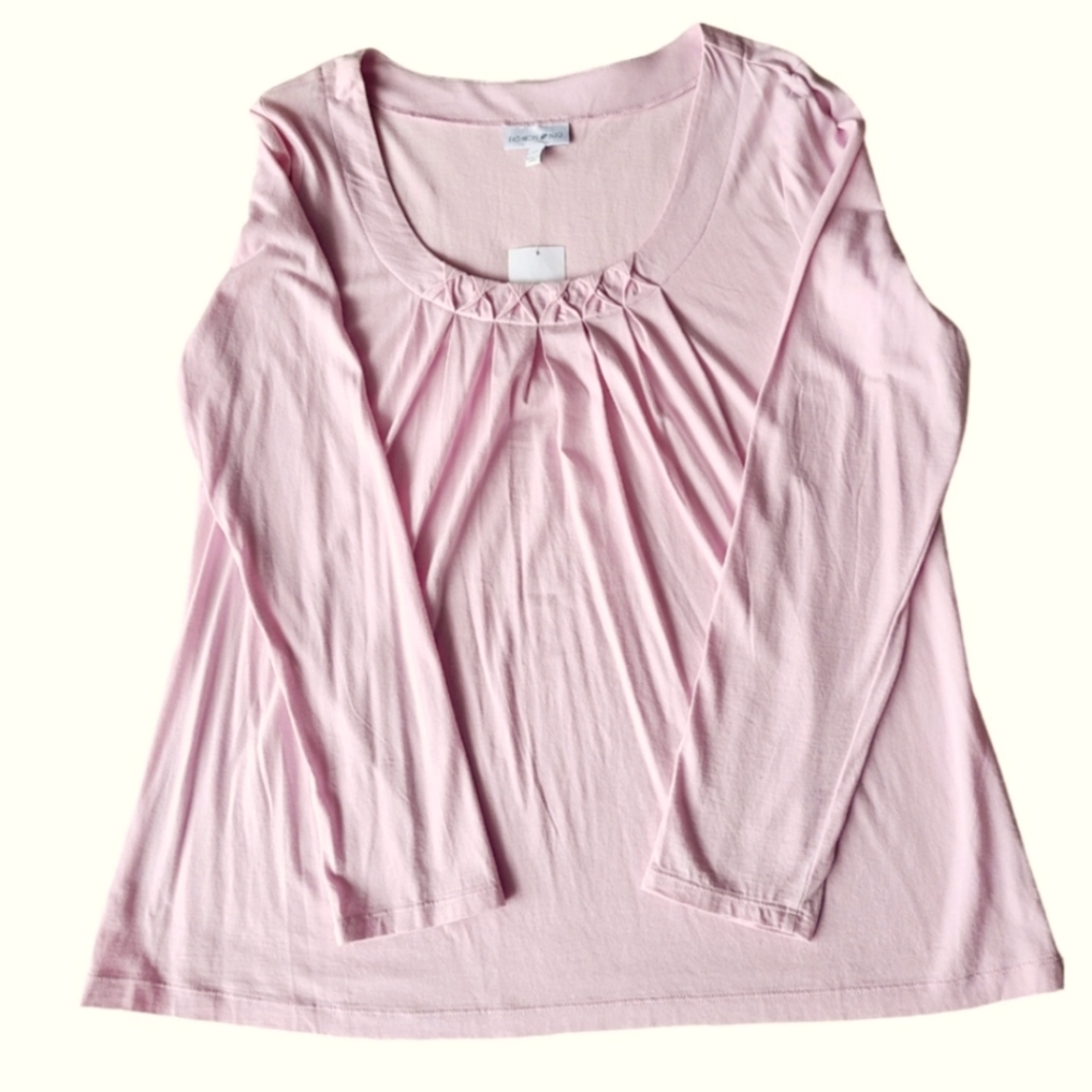 NWT Fashion Bug blush pink swing top blouse shirt XL NEW